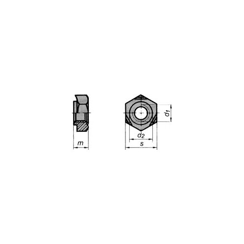 Svetsmutter sexkant SV6M A4 DIN 929