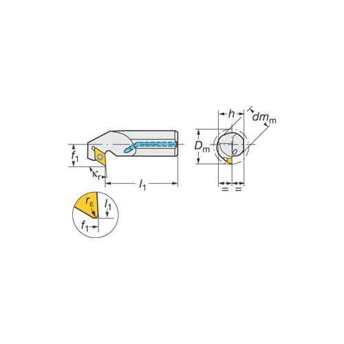 Svarvbom SANDVIK Coroturn 111 SDUPR/L 93° Bakplan