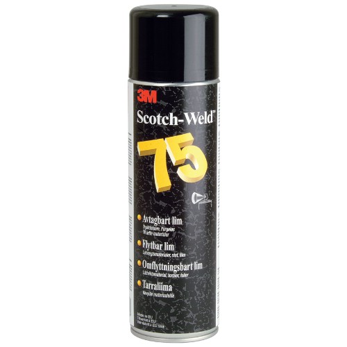 Spraylim 3M 75 Omflyttningsbart