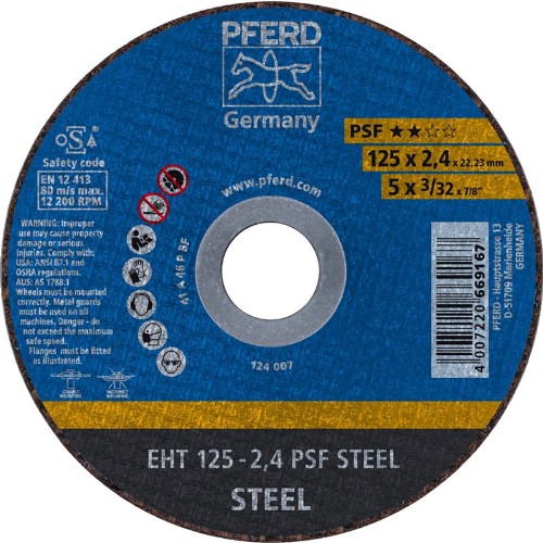 Kapskiva PFERD EH PSF STEEL Typ 42