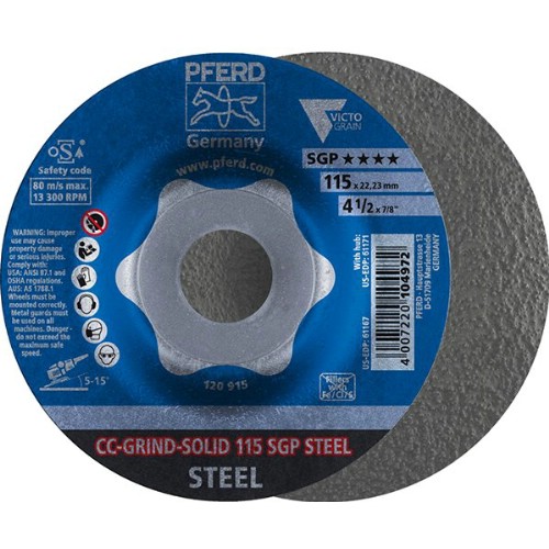 Sliprondell PFERD CC-GRIND SOLID SGP-STEEL