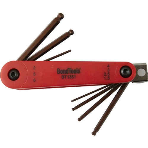 Insexnyckelsats mm BONDTOOLS BT1351,BT1352 vikbar