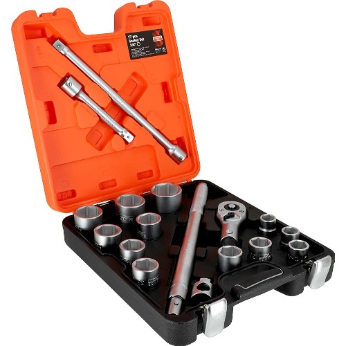 Hylsnyckelsats 3/4" mm 17-delar BAHCO SLX17