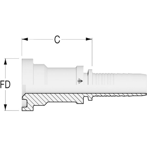 Nippel P603 CF DUNLOP HIFLEX