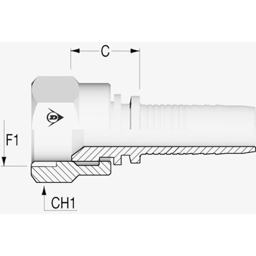 Nippel P84 CF DUNLOP HIFLEX